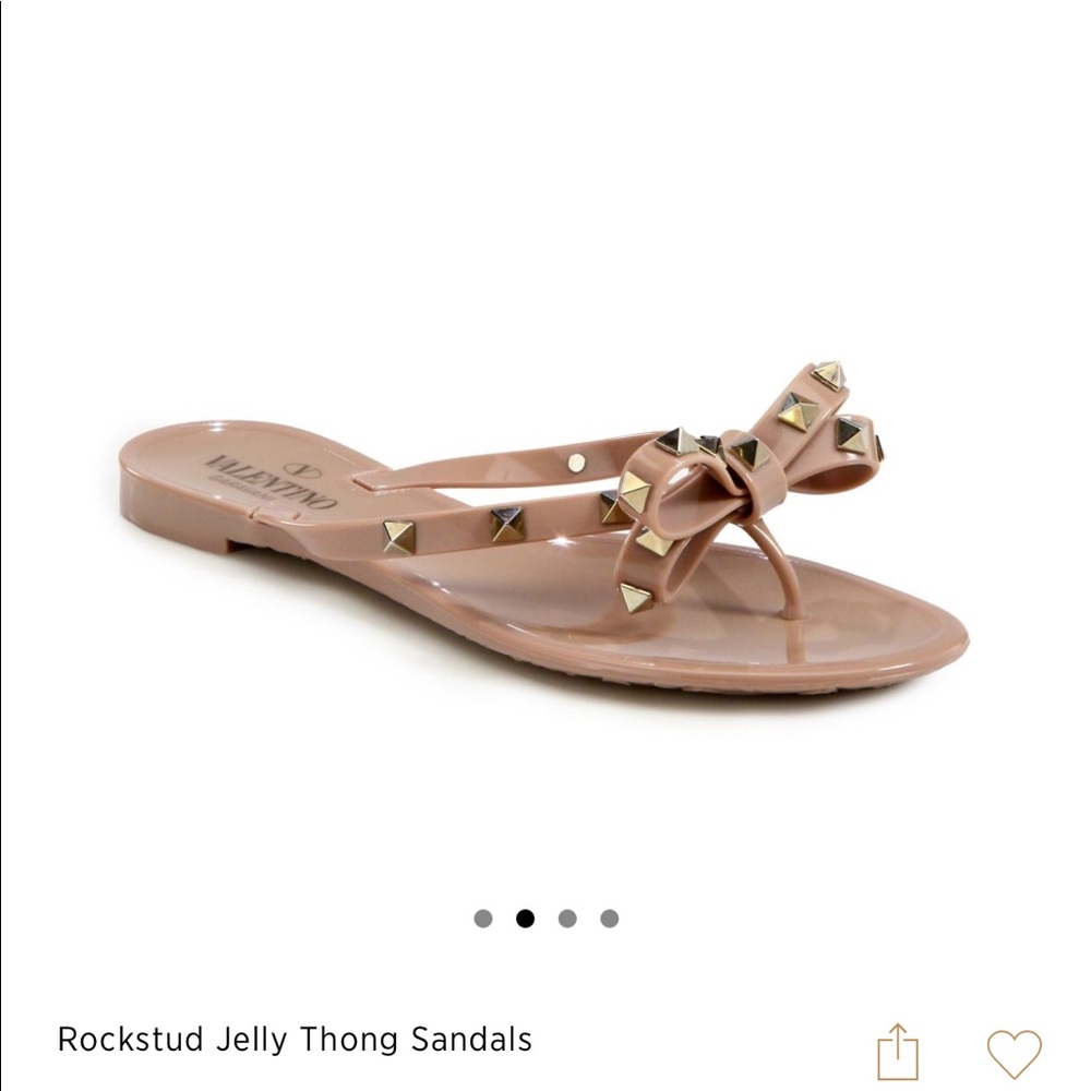 Valentino Rockstud jelly sandals.